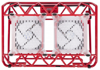 Подставка для ноутбука STM IP33 Red (17,3"", 2x(120x120), plastic+metal mesh)