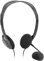 Наушники с микрофоном Defender Aura 102 черный, кабель 1,8м /63102/