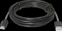 Кабель Defender USB08-10BH USB2.0 черный, AM-MicroBM, 3м /87469/